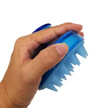 Собака силиконовые расчески Шампунь щетка силиконовая домашняя Массажная кисть для головы Ванная для собак щетка шампунь съемная щетка для ванны Прямая поставка