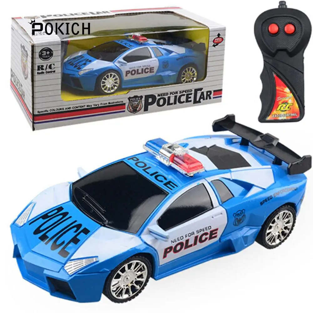 Pokich электрический RC автомобиль игрушка для мальчика полиция дистанционное