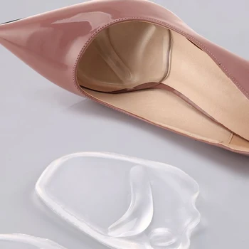 

New Ladies High Heels Massage Relieve Pain Silicone Gel Forefoot Pad Anti-pain Soft Thick Pad Adjust Shoe Size Half yards Grand