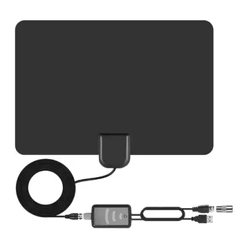

Indoor Digital TV Antenna VHF UHF HDTV Antenna with Amplifier 80 Miles HDTV Antennas DVB-T/T2 Aerial Receiver Digital DVB-T TV