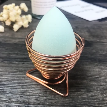 Makeup Sponge Holder Puff Stand Powder Blender Puf Bracket Cosmetic Puff Beauty Make Up Accessories Sponge Holder Rose Gold 2019