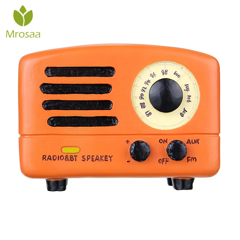 DIY Hand Cranked Retro Radio Music Box Classical Wooden Box for Kids Wind Up Toys Gifts