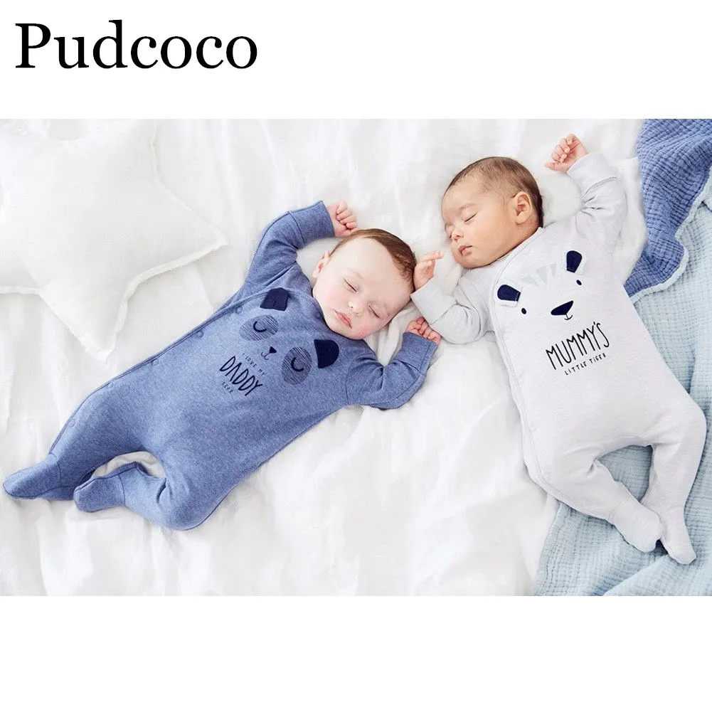 

Pudcoco 2019 Brand New Newborn Baby Infant Boy Girl Romper Bear Jumpsuit Outfits Clothes