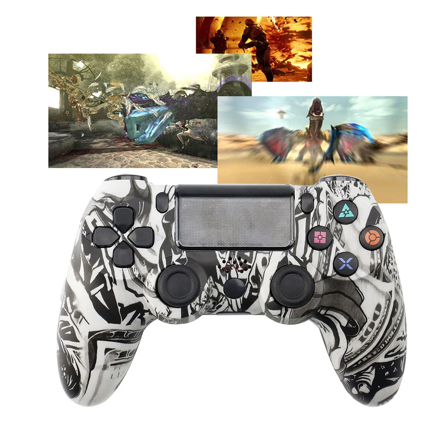 

Bevigac Double-vibration Wireless Bluetooth Gaming Controller Gamepad for Sony PlayStation 4 PS Play Station PS4 Game