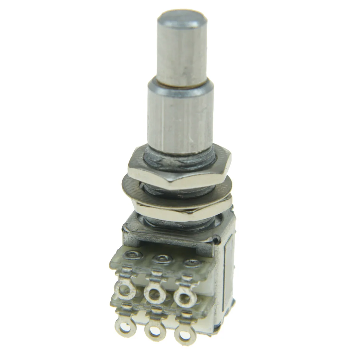 KAISH Guitar Bass Mini Dual Pots Stacked Concentric Potentiometer w/ Center Detent A50K/B50K/A100K/B100K/A250K/B250K/A500K/B500K