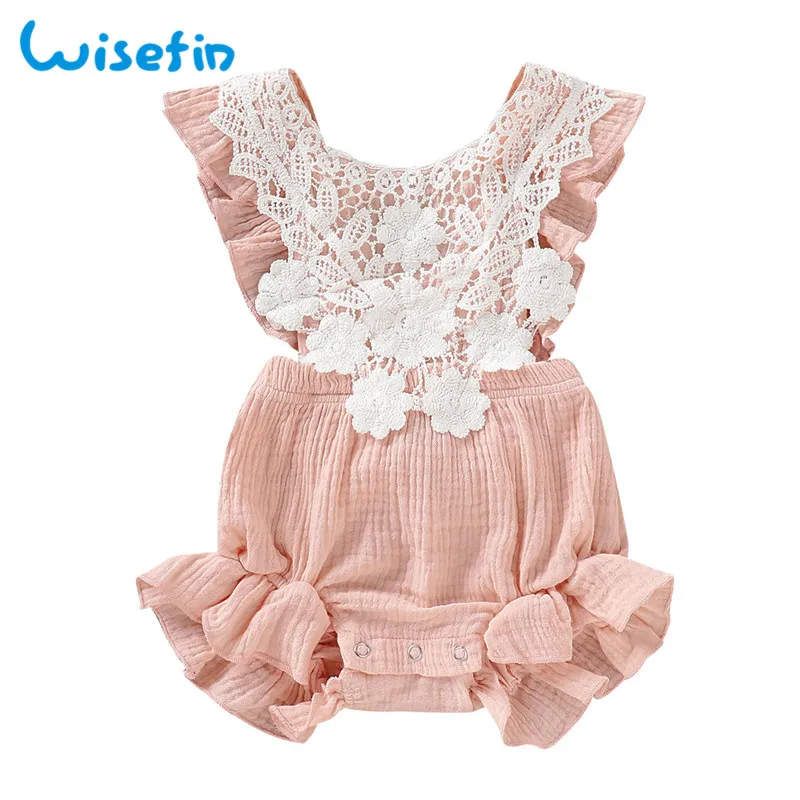 

Baby girl floral cotton bodysuit summer 2019 little girls clothing funny onesie baby 1st birthday outfit for premature baby P30