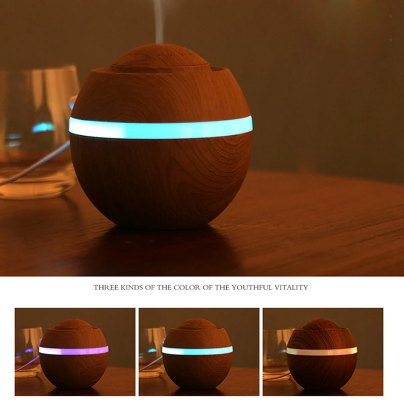  USB Air Aroma Humidifier Ultrasonic Led 7 Color Changing Essential Oil Diffuser Mini Humidifier Car