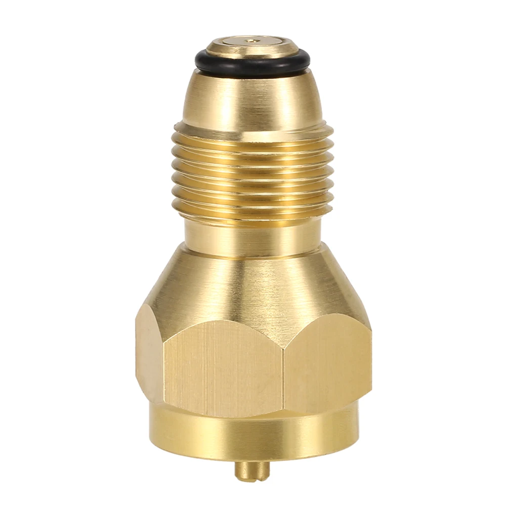 

Lixada Safety POL Adapter Propane Refill Adapter Solid Brass Regulator LPG Canister Fill Coupler for 1LB Small Cylinders