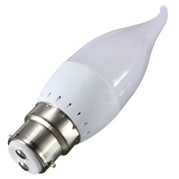 

New Arrival 2835 SMD 10 LED Lamp Bulb B22 3W Pull Tail Candle Flame LED Light Bulb 220V Warm White Pure White Chandelier Lights