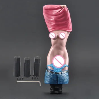 

Custom Goddess Series Sexy Girl Ravishing Pink Lady Car Truck Manual Stick Gear Shift Knob Lever Shifter Universal