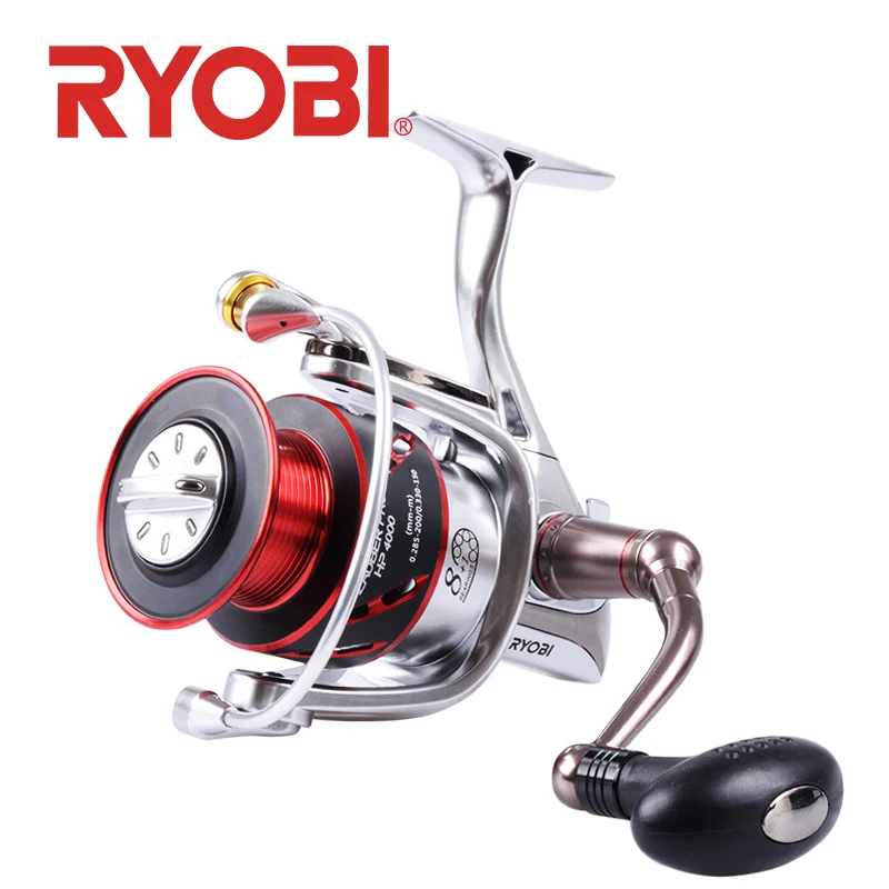 Carretel de Pesca Roda de Fiação Relação de Engrenagem Lidar com Carretel de Pesca 8 + 1bb Ryobi Zauber 1 – 5. 0:1 Água Salgada Auto-travamento Lidar com Pro hp 5.1: