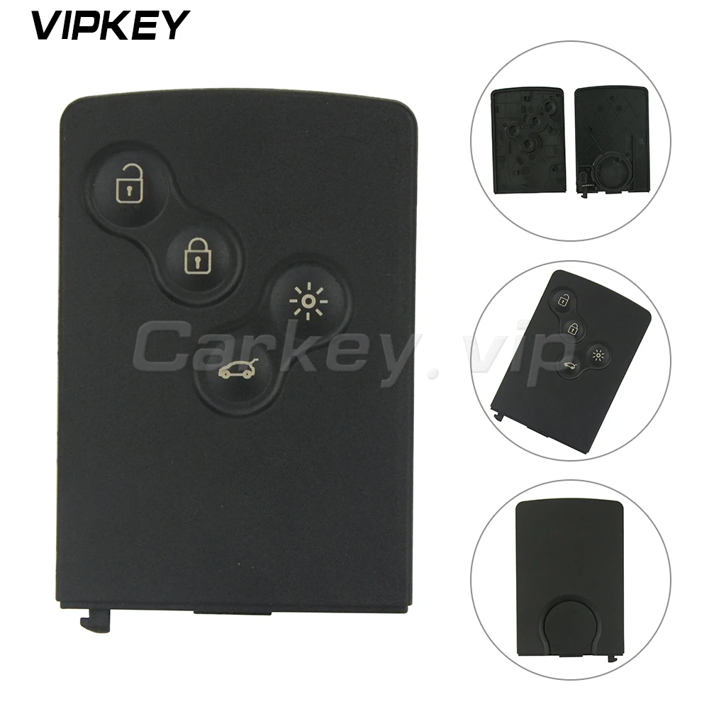 Remotekey для Renault Koleos Laguna III Megane Scenic смарт карта Автомобильный Брелок оболочка 4