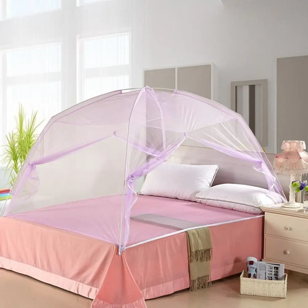 

New Summer Bi-parting Folding Mesh Insect Bed Mongolian Yurt Mosquito Net Home Textile Curtain Dome Bed Netting Tent