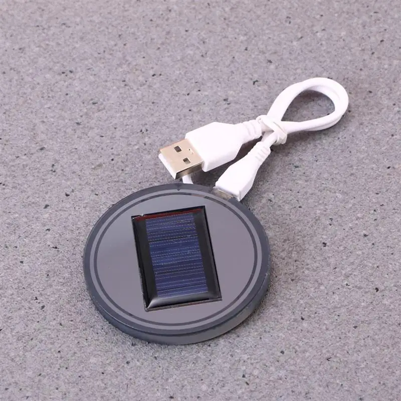 Упаковка из 2 USB Солнечная чашка с питанием коврик Водонепроницаемый