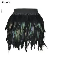 Новая женская сексуальная мини-юбка с эластичной резинкой на талии, градиентный цвет, зеленая фиолетовая юбка для вечерние, Размеры s m l xl Xnxee
