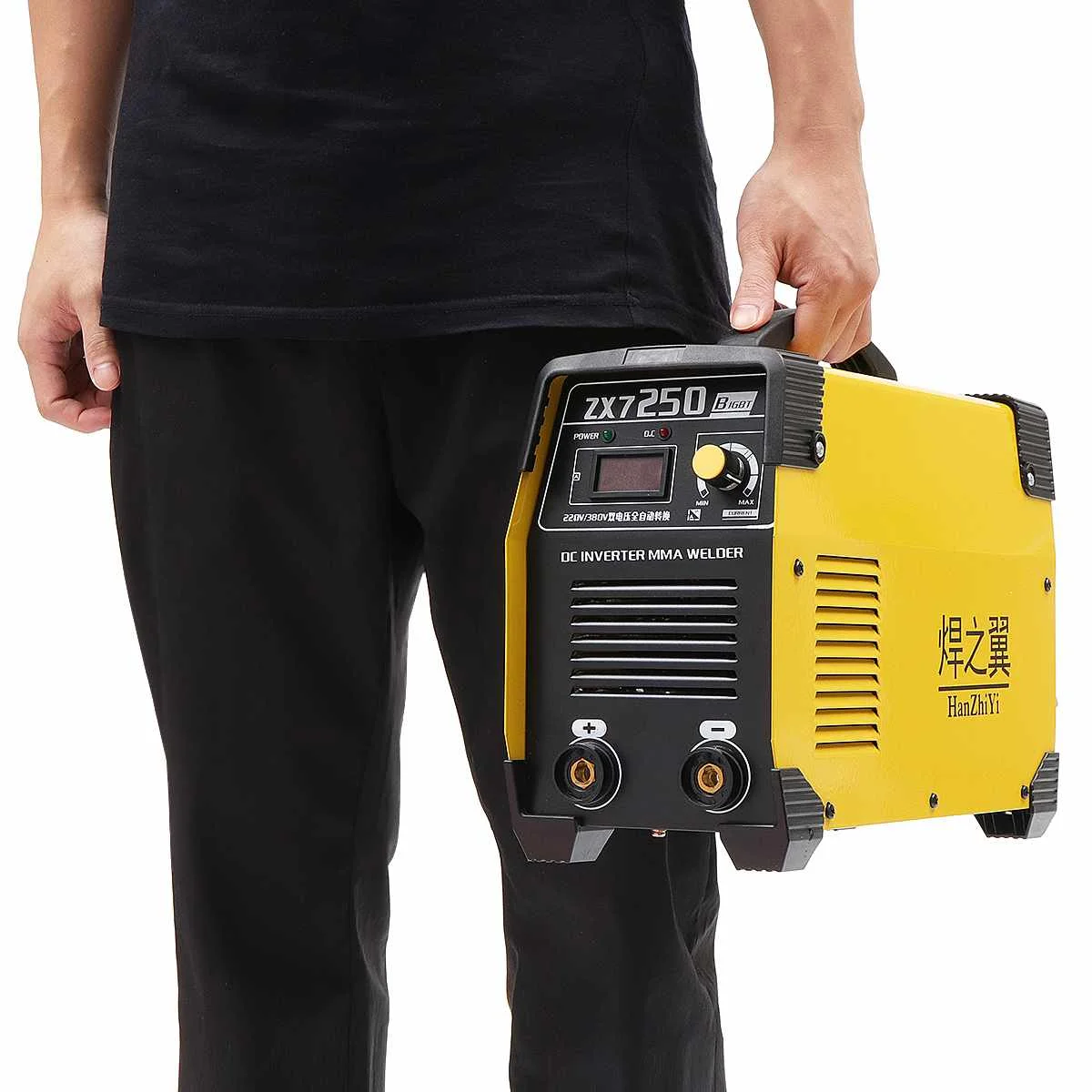 

Mini Portable Inverter DC Welders Welding Machine 20-250A Manual Welding Equipment Tools Welders Yellow ZX7-250 IGBT 220/380V