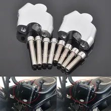 Алюминиевый сплав серебро обновленная ручка управления Riser& зажим комплект для Honda CB500X NC700S NC700X NC750X