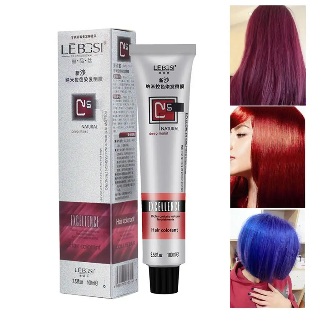Unisex краска для волос Полуперманентная длинная салонная краска для волос Яркий крем 100 мл Краска для волос модный уход за волосами Стайлинг