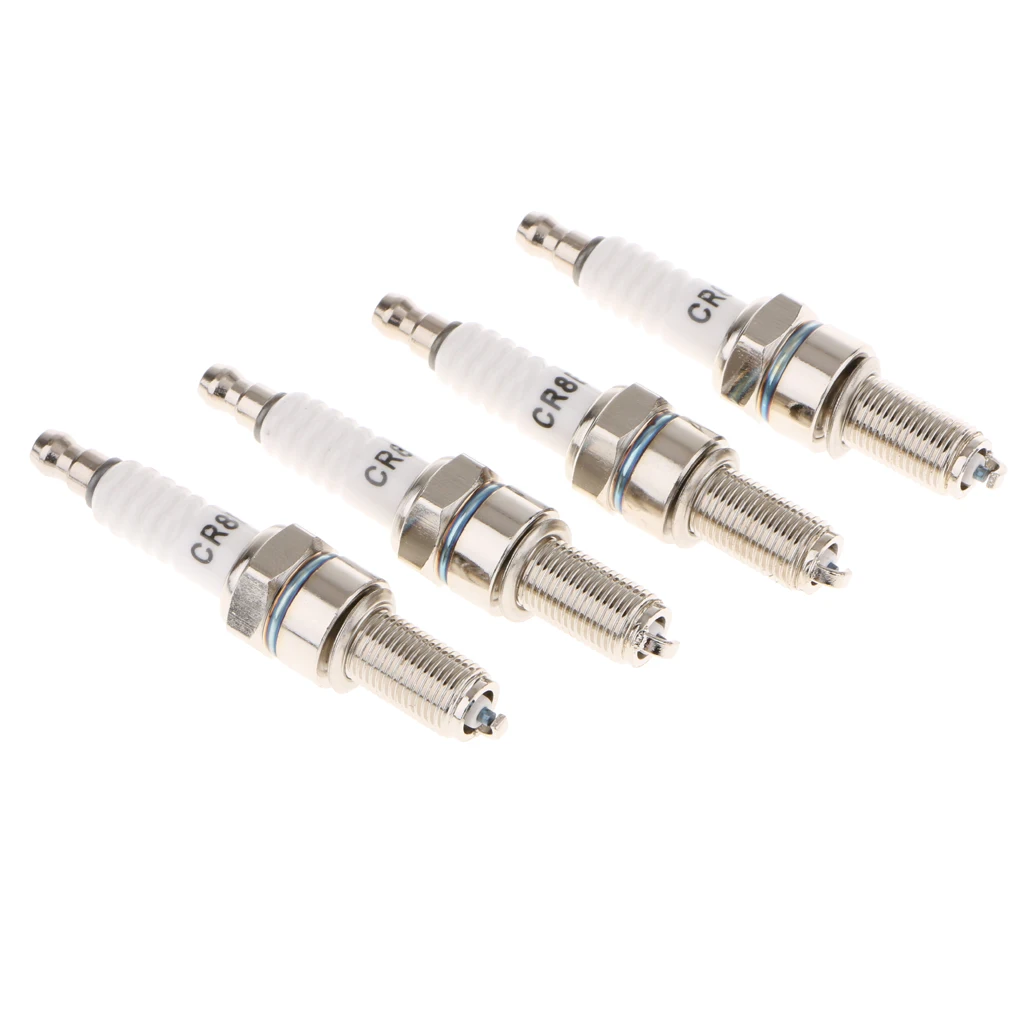 

4 Pieces Motorcycle Standard Spark Plug CR8E CR8EB CR8EK CR8EVX CR8EIX for all engines this type