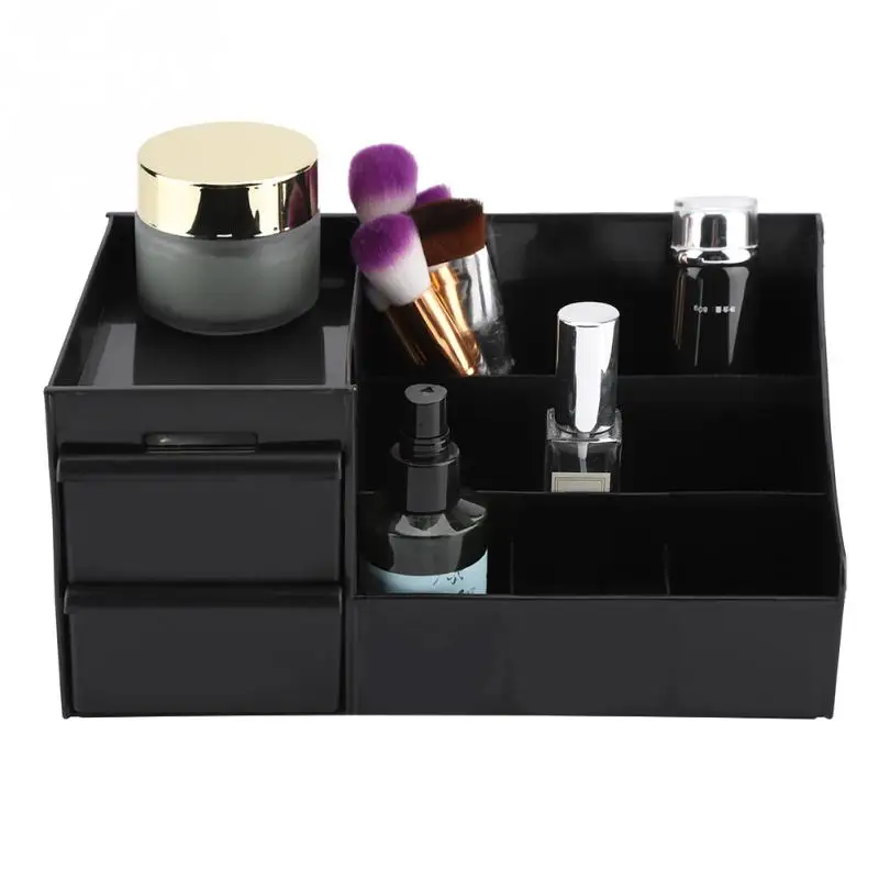 Plastic Comestic Storage Box With Small Drawers Makeup Organizers