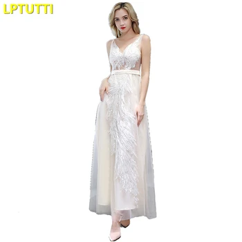 

LPTUTTI Crystal Embroidery New For Women Elegant Date Ceremony Party Prom Gown Formal Gala Events Luxury Long Evening Dresses