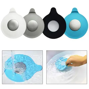 

1Pack Bathtub Drain Stopper Silicone Recyclable Rubber Bath Tub Drain Plug Cover Water-drop Design For Universal Laundry Kitchen