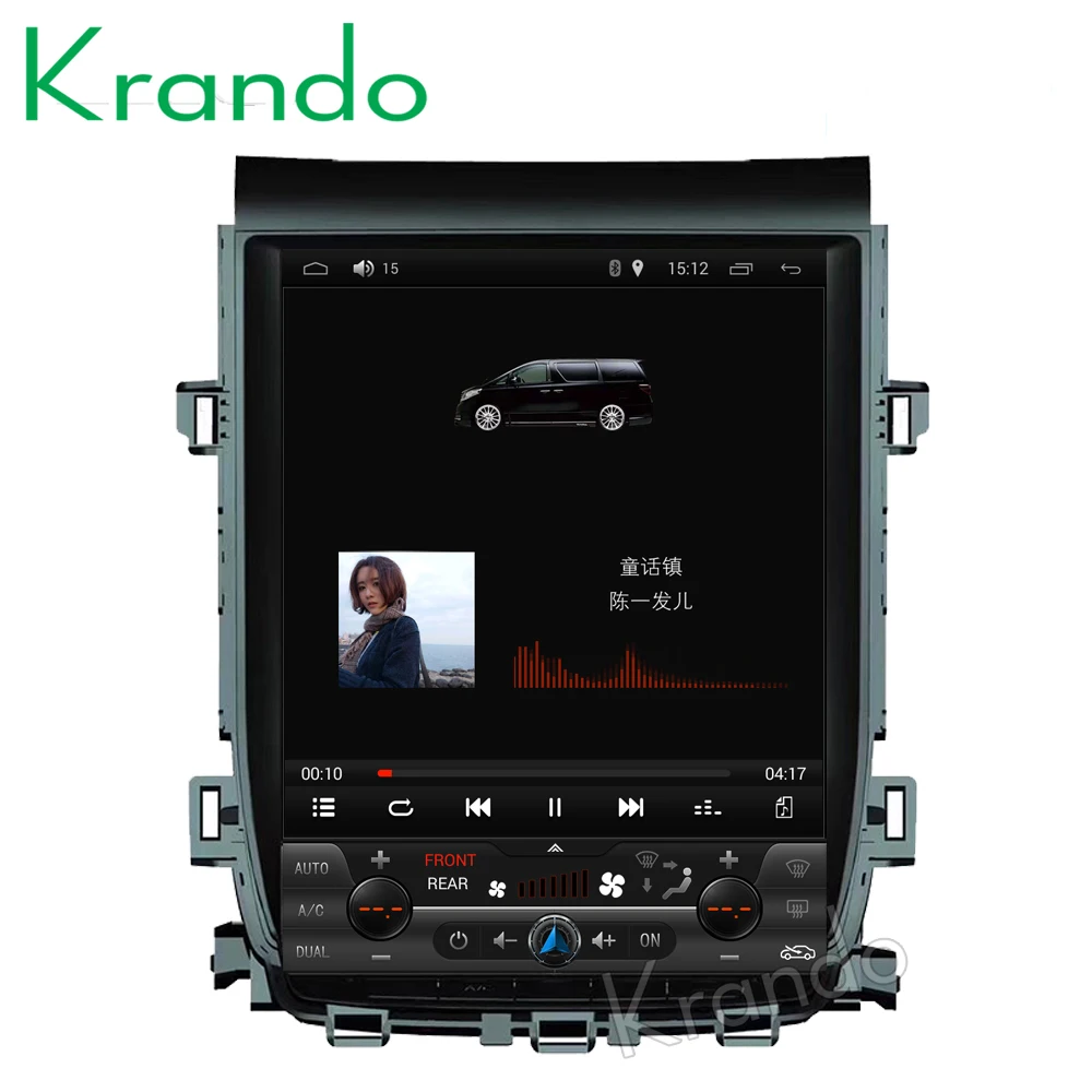 

Krando Android 7.1 10.4" Tesla Vertical car multimedia player for Toyota Alphard 2007-2013 navigation system bluetooth