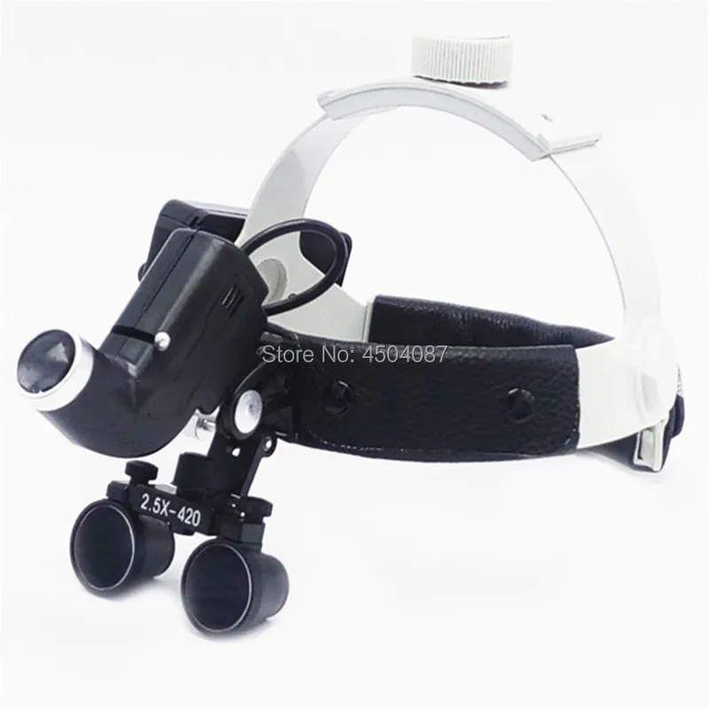 

High Brightness Wireless 5W LEDMedical Headlamp+2.5X Medical Magnifier Loupes Medical Surgery Dental Headlight Loupes Set