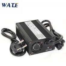 Carregador 3a de 54.6v 48v, saída de carregador de bateria de íon de lítio 54.6v led com concha de alumínio
