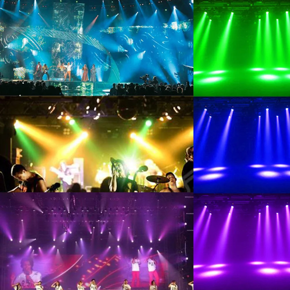 DMX512 9/14 канал Дискотека освещение для вечеринки 70 Вт 7 leds RGBW 4 в 1 светодиодный сценический эффект мыть свет Moving головной свет для DJ клуба