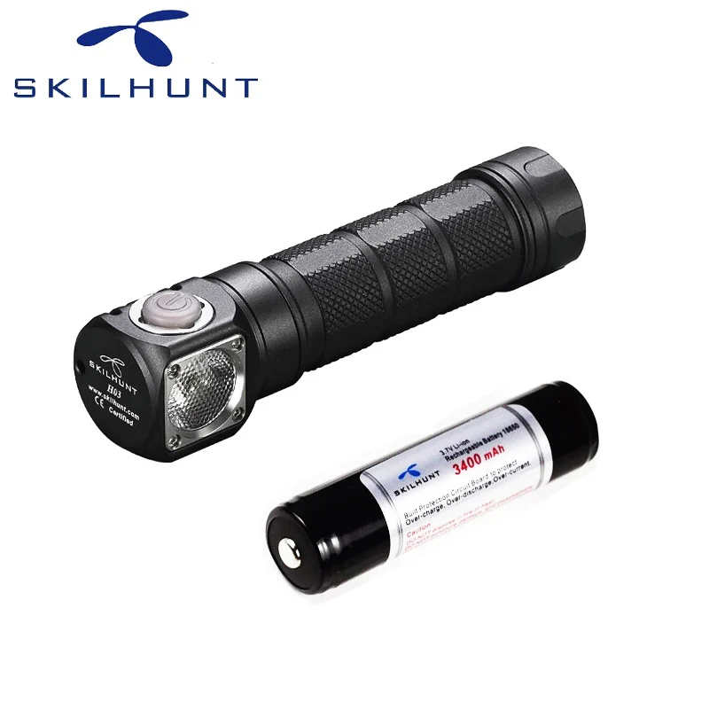 Skilhunt H03 светодиодный фонарь Frontale CREE XML 2 U4 1200Lm налобный для охоты рыбалки включая