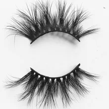 Накладные ресницы длинные оригинальные ресницы из волос ресницы удлинение UPS 2000 пара настоящие сибирские 3D норки полная полоса