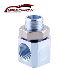 SPEEDWOW M18 x 1,5 угловой адаптер кислородный датчик содержит каталитический преобразователь расширитель O2 Bung удлинитель прокладка