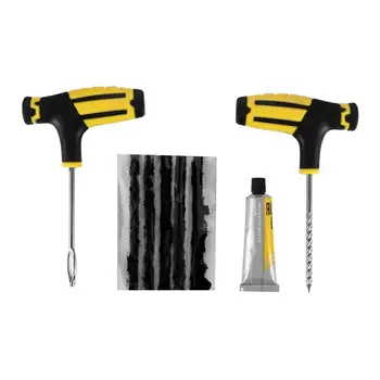 

AOZBZ Auto Car Tubeless Tyre Puncture Plug Repair Tools Kit Fast Puncture Plug Repair Block Car Tire Repairing Tools