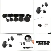 1 шт. Женский Мужской черный титановый модный ушной стальной наконечник для ногтя серьги на годовщина подарок