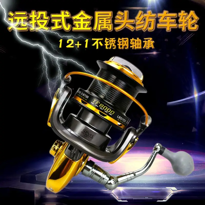 

12+1 Ball Bearings Spinning Fishing Reel Fishing Wheel Fishing Reel with Left/Right Interchangeable Spinning Reel Fishing Tackle