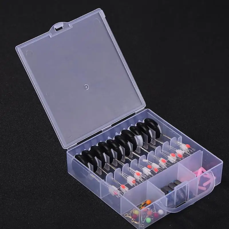 

10 Multicolor Silicone Groups/Set Space Beans Floating Bobber Stopper Fishing Line Tackle 65*20*5mm/2.56*0.79*0.2"