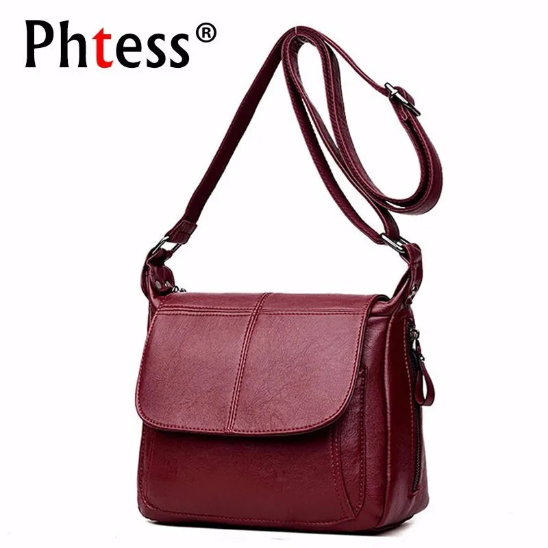 2019 Female Messenger Bag Sac A Main Crossbody Bags For Women Leather Shoulder Bags Vintage Handbags High Quality Ladies Bag New