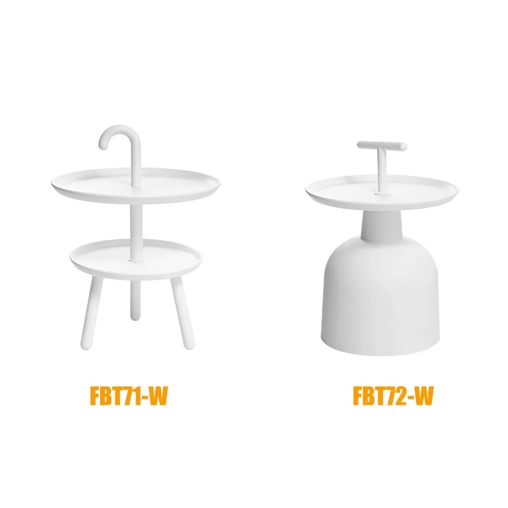 SoBuy FBT71-W, 2 Tiers Round Plastic Side Table Tea Coffee Table Bed Sofa End Table SoBuy FBT71-W, 2 Tiers Round Plastic Side Table Tea Coffee Table Bed Sofa End Table
