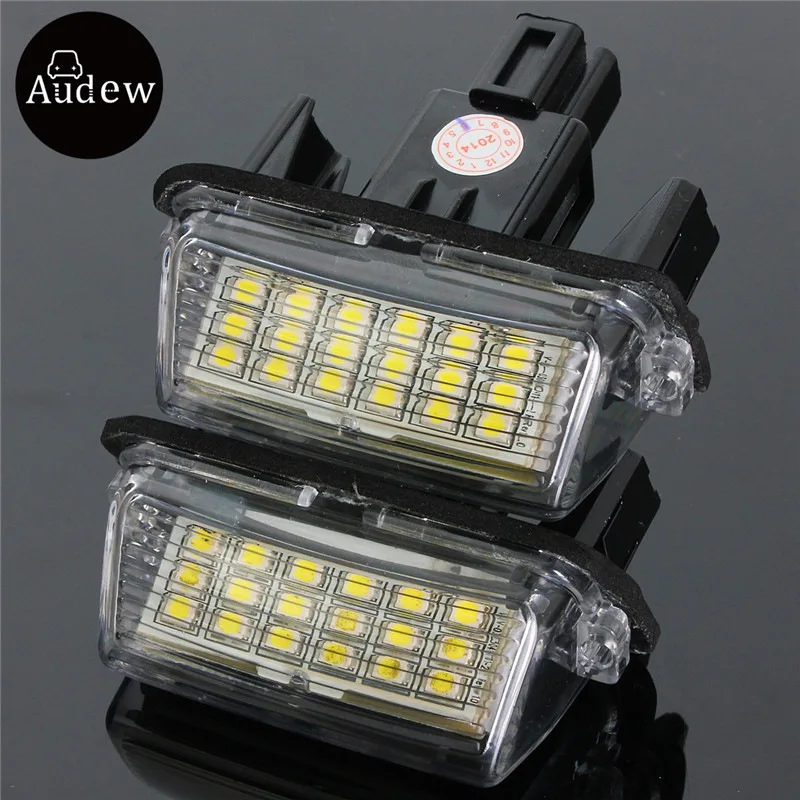 

2Pcs Error Free 18 LED License Number Plate Light Bulb Car Light Fit For Toyota/Camry/Yaris/Hybrid