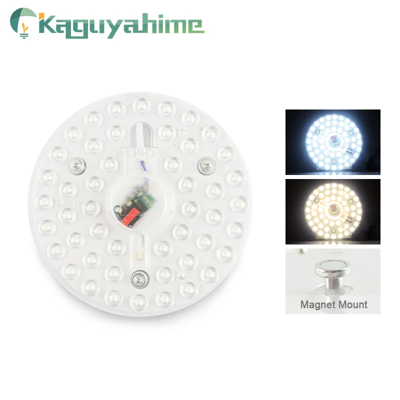 Kaguyahime магнит светодиодное освещение Панель для потолка 220V 12W 18W 24W привело круговой потолочные точечные светильники