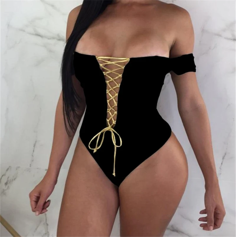 

2019 women's body Women's One Piece Beach Swimsuit Bathing Monokini Push Up Padded Bikini swimsuit fused sexy monokini Biquini