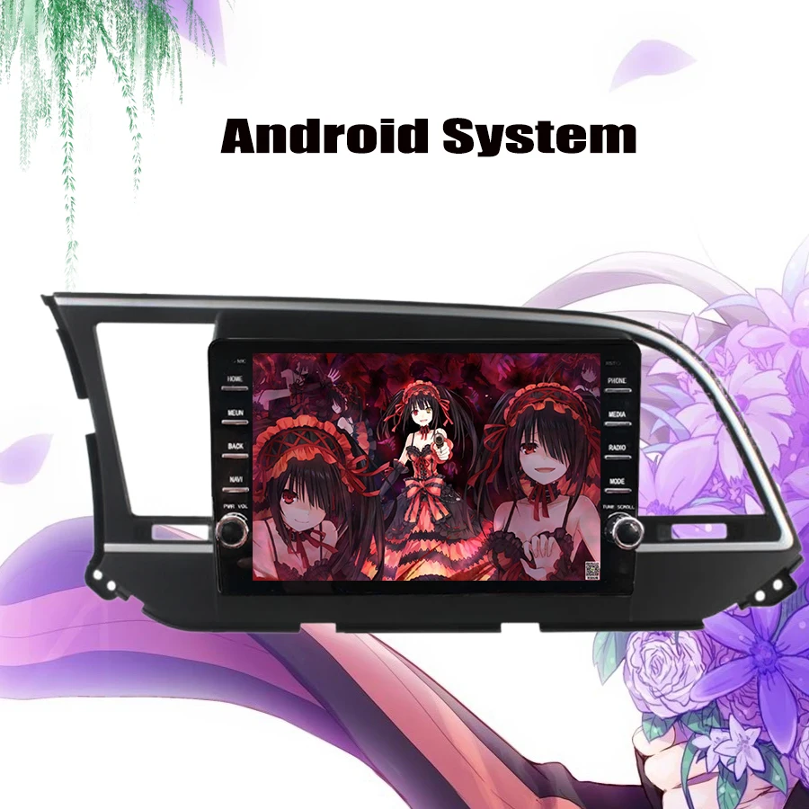 Best Android 9.0 Car DVD Player For Hyundai ELANTRA 2016 2017 2018 19 WIFI GPS Navigation 2 Din Car Radio Stereo Multimedia 4+64G Map 5