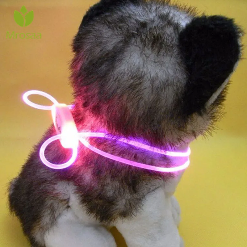 

Colorful LED Pet Dog Collar Chain Luminous Light LED Dogs Cat Night Light Collar LED Collars Glowing Pet Products Accessories