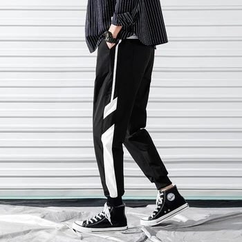 

Summer Sweatpants Men Stretch Fashion Casual Joggers Pants Man Streetwear Hip Hop Loose Track Pants Male Trendy Wild Trousers