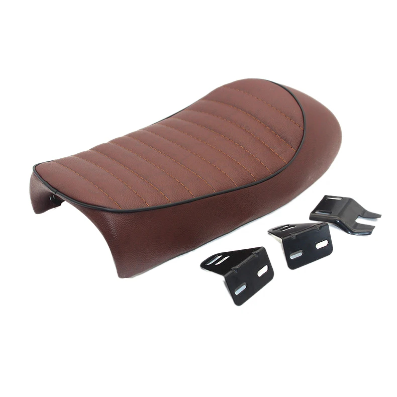 Motorcycle Retro Cafe Racer Seat Saddle Flat Pan Brat Vintage Scramble For Cg125 Cb350 Cb400 Cb500 Cb750 Sr400 Xj Xs Pu L | Автомобили и