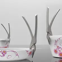 Горячая чаша держатель кухня чаша держатель Анти гладильная Мармит клип пластины и прихватка для миски 304 нержавеющая сталь Кухня инструмент