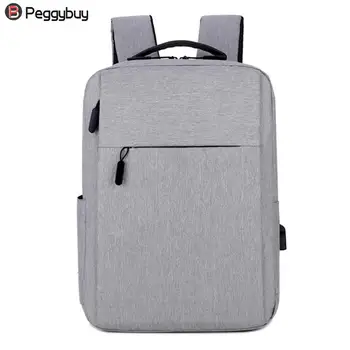 

15.6inch Men Laptop Backpacks Business Casual Large Capacity Square Nylon Male Backpack Mochila Masculina