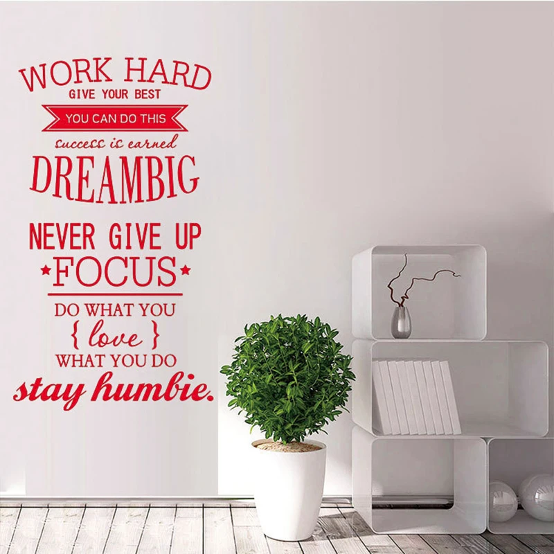 Us 6 17 43 Off English Family House Rules Quotes Work Hard Focus Saying Dream Big Inspiration Quote Diy Wall Stickers Home Decoration In Wall