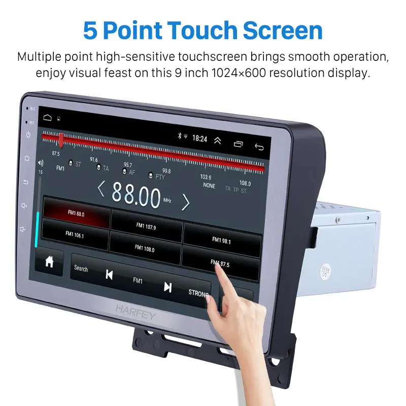  Harfey Car Android 8.1 HD GPS Navi Stereo for Geely Emgrand EC7 2012 2013 2014 3G WiFi AM FM AutoRa